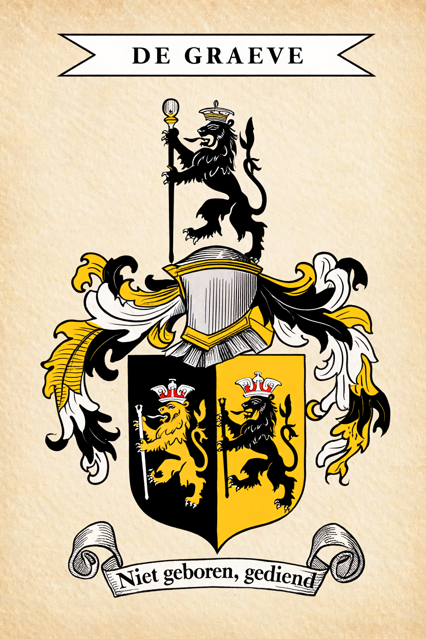 Familiewapen van de achternaam DE GRAEVE