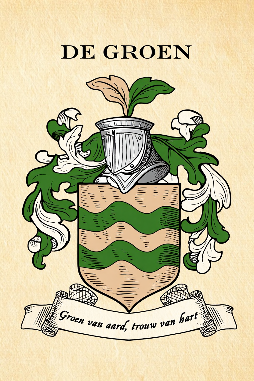 Familiewapen van de achternaam DE GROEN