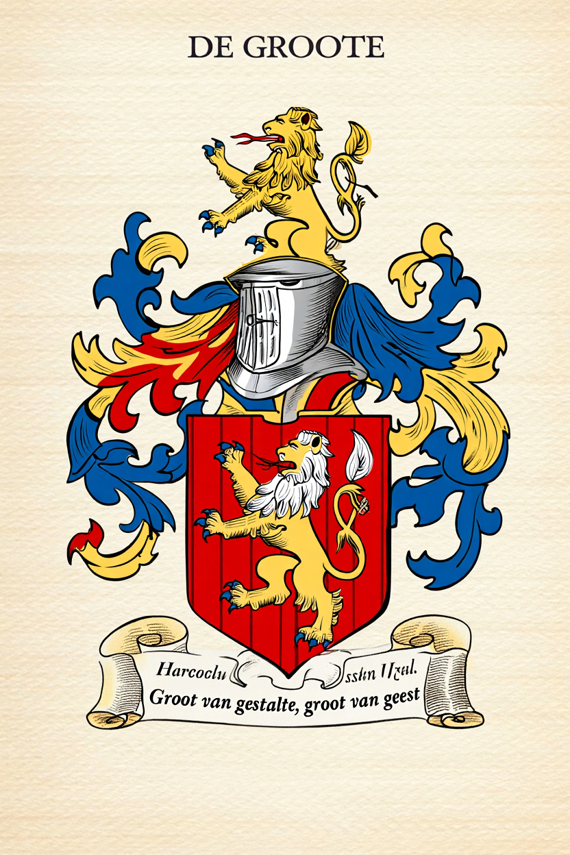 Familiewapen van de achternaam DE GROOTE