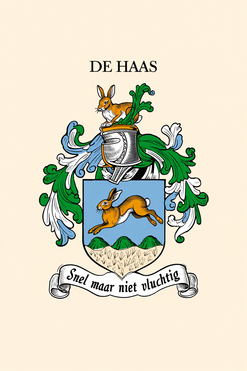 Familiewapen van de achternaam DE HAAS