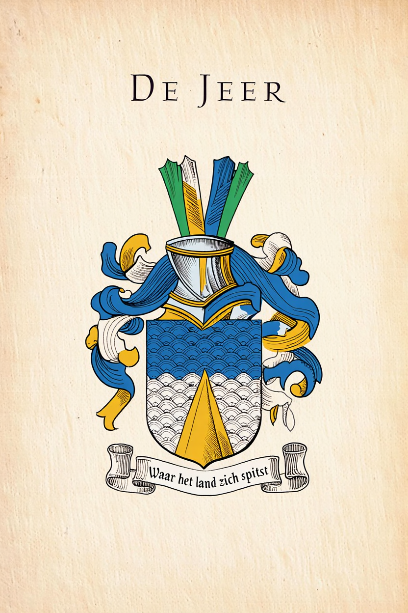 Familiewapen van de achternaam DE JEER