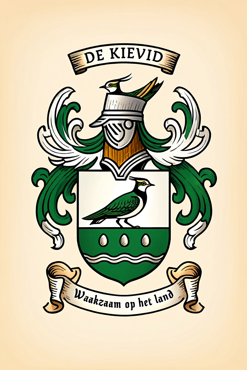 Familiewapen van de achternaam DE KIEVID (vergrendeld)