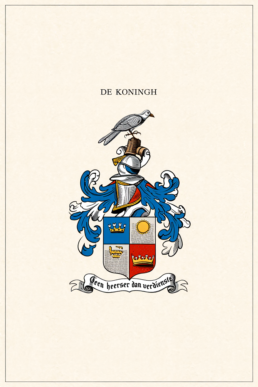 Familiewapen van de achternaam DE KONINGH