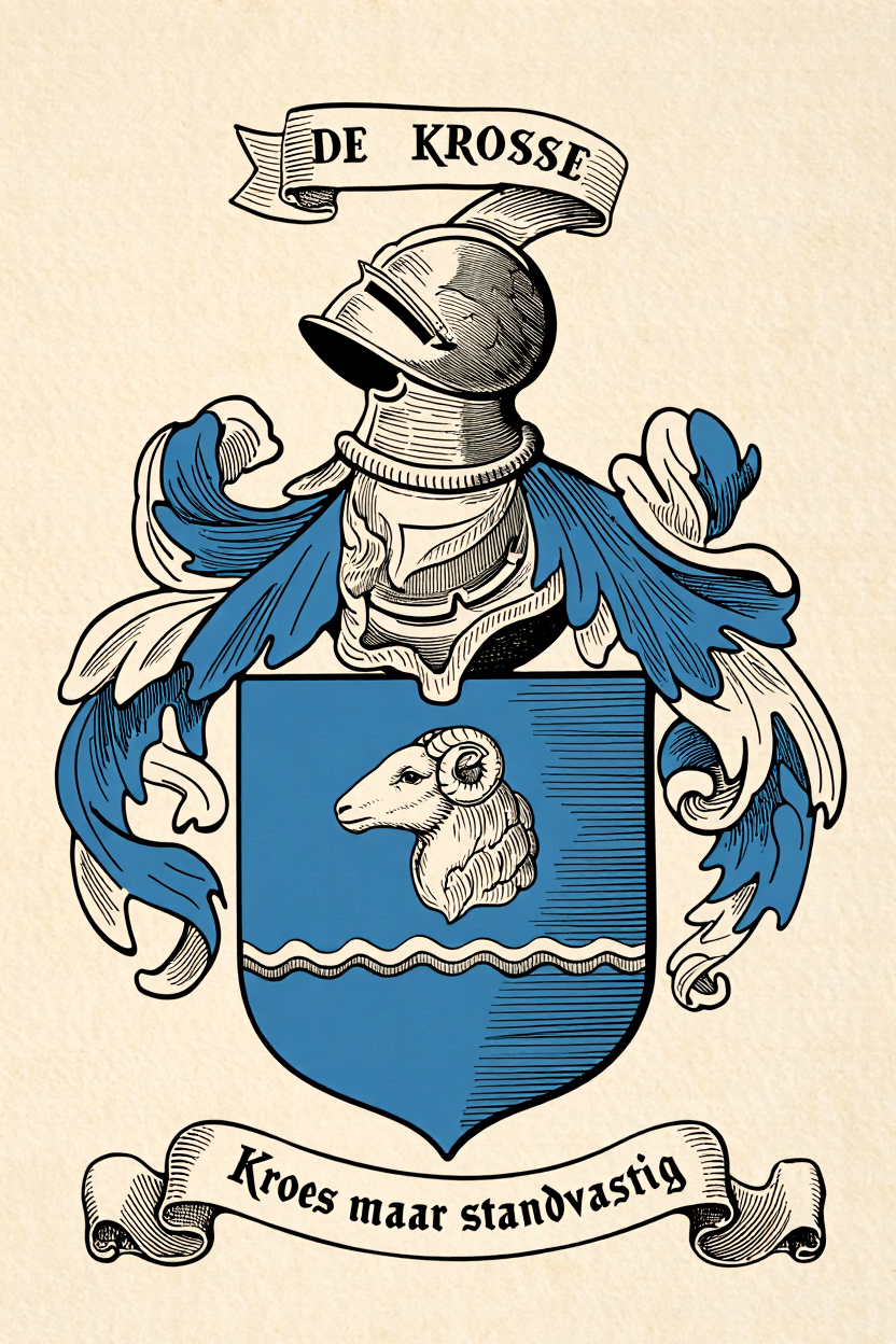 Familiewapen van de achternaam DE KROSSE