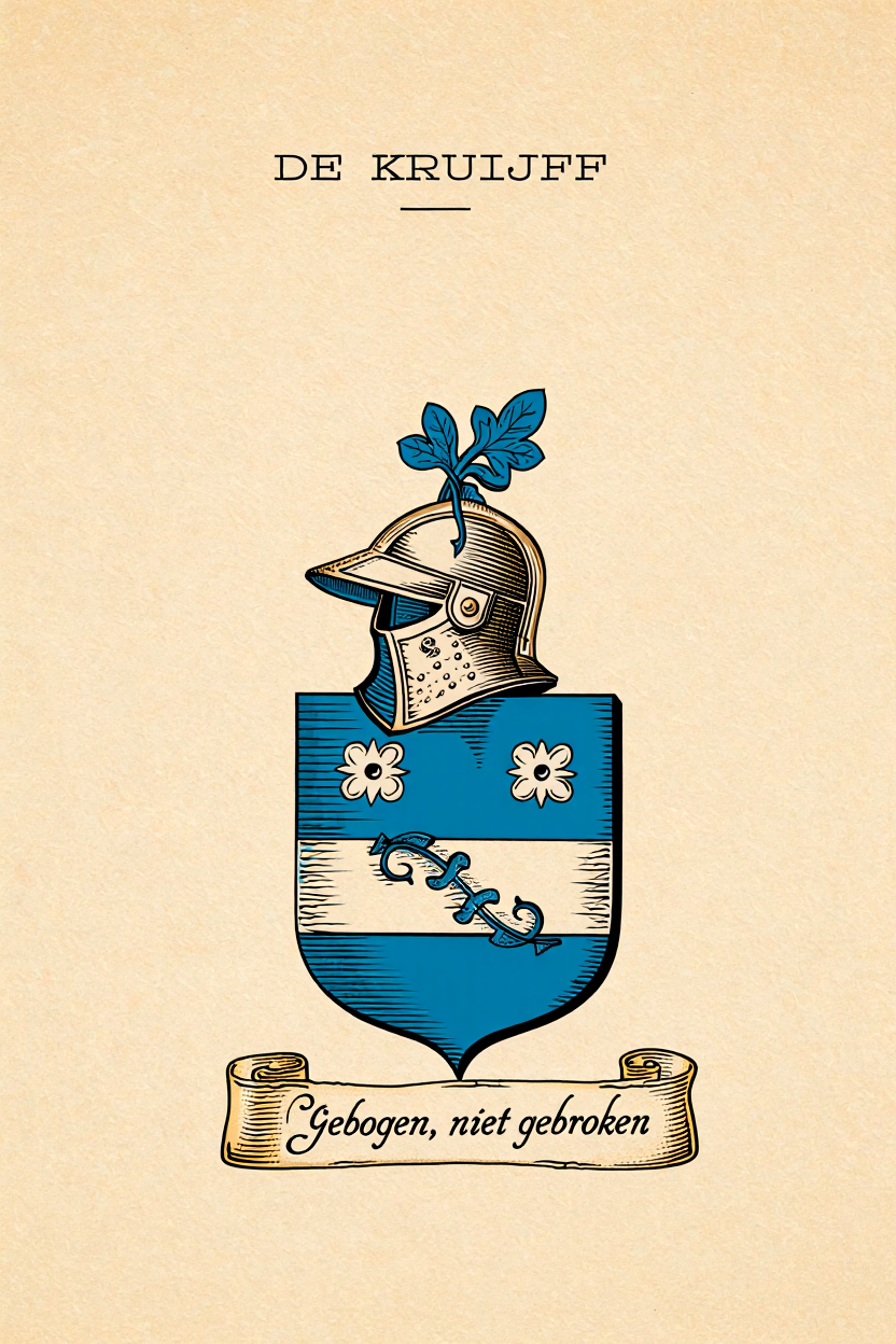 Familiewapen van de achternaam DE KRUIJFF