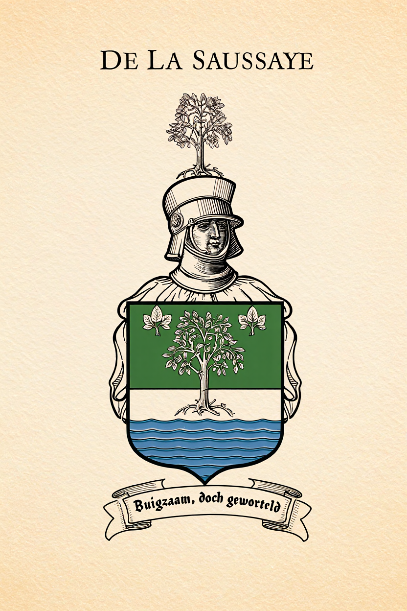 Familiewapen van de achternaam DE LA SAUSSAYE