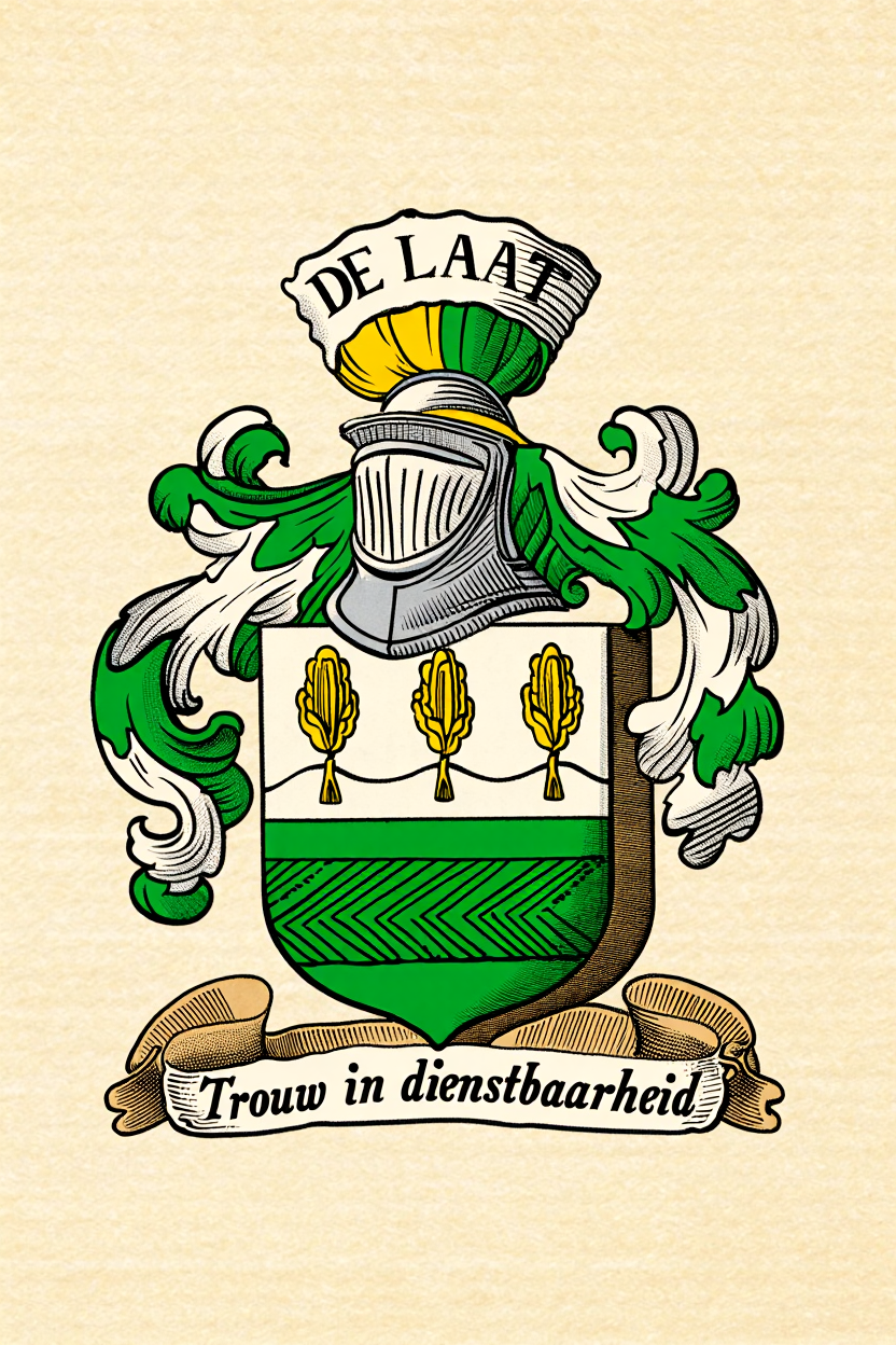 Familiewapen van de achternaam DE LAAT