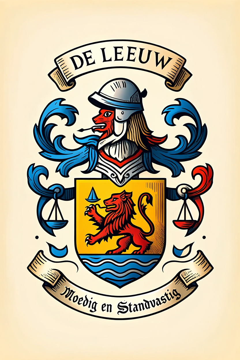 Familiewapen van de achternaam DE LEEUW