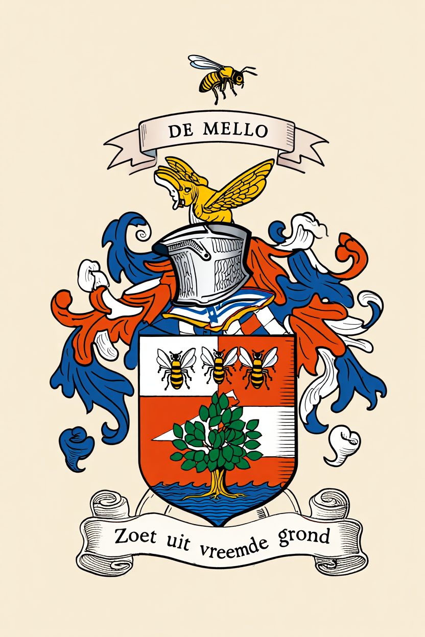 Familiewapen van de achternaam DE MELLO