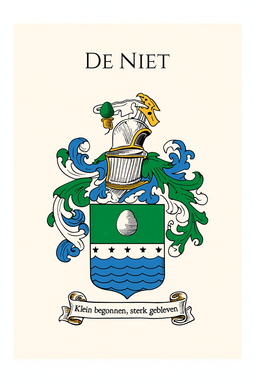 Familiewapen van de achternaam DE NIET