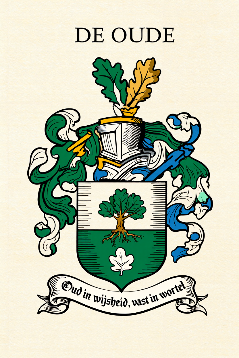 Familiewapen van de achternaam DE OUDE