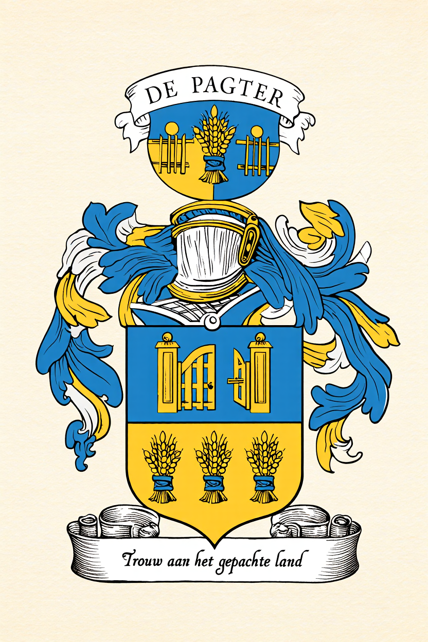 Familiewapen van de achternaam DE PAGTER