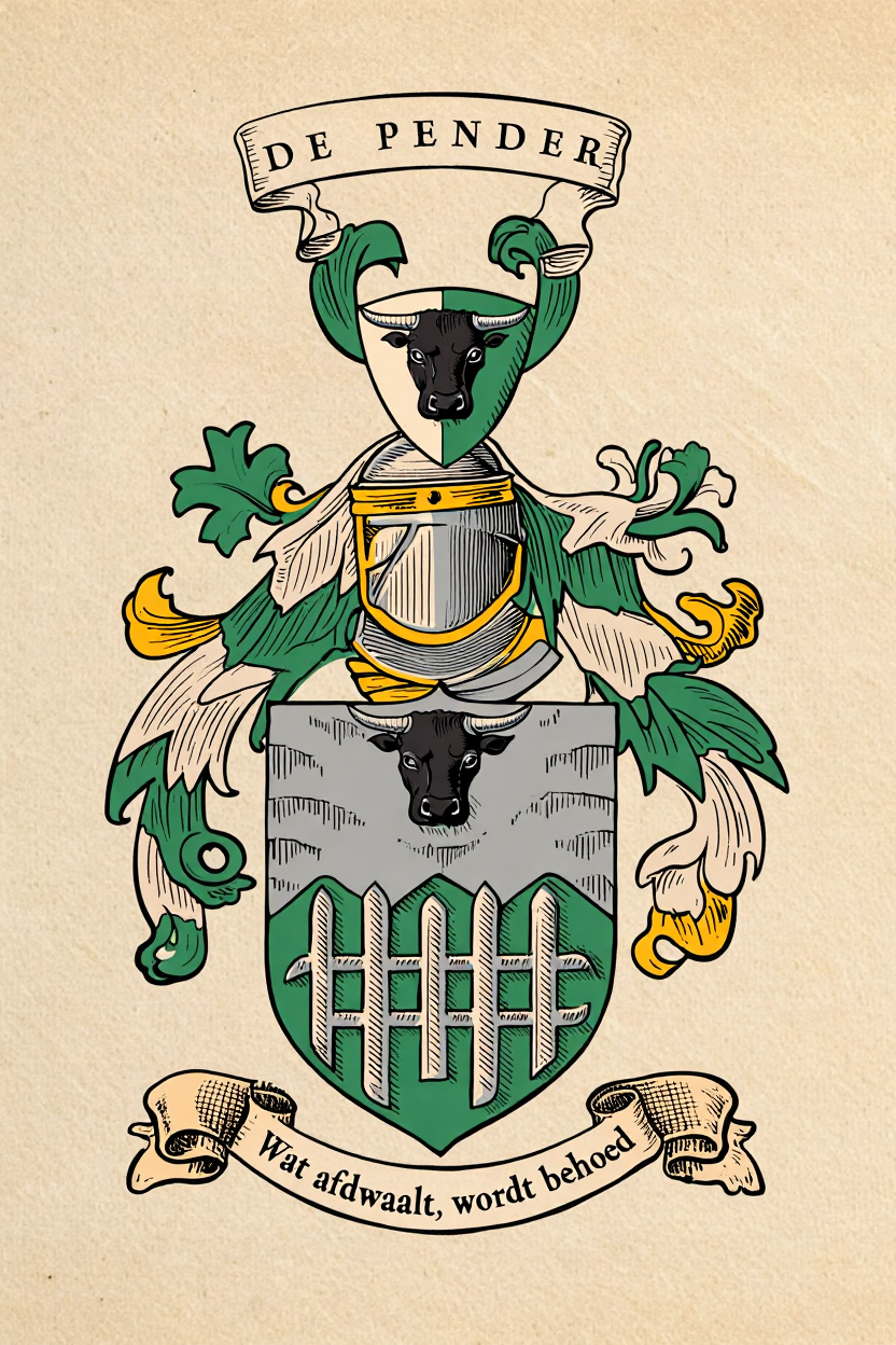 Familiewapen van de achternaam DE PENDER