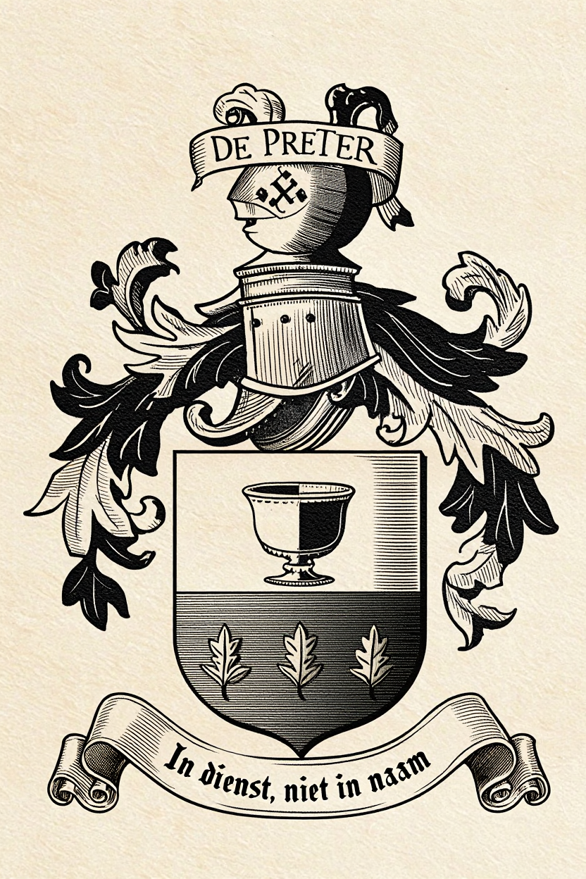 Familiewapen van de achternaam DE PRETER
