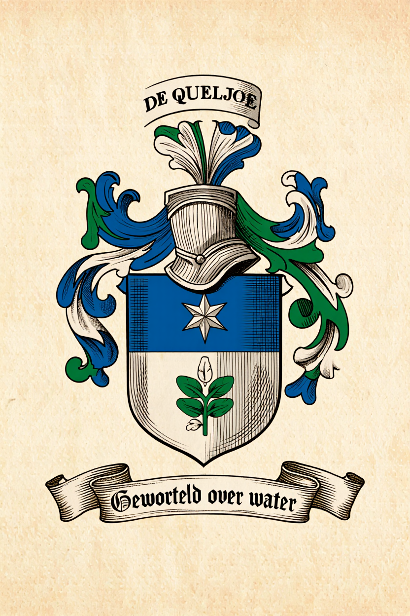 Familiewapen van de achternaam DE QUELJOE