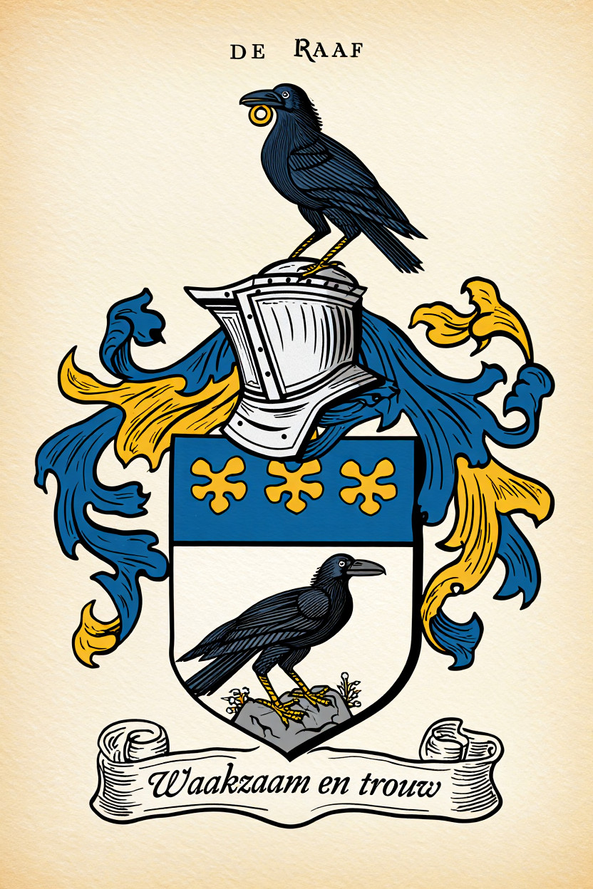 Familiewapen van de achternaam DE RAAF