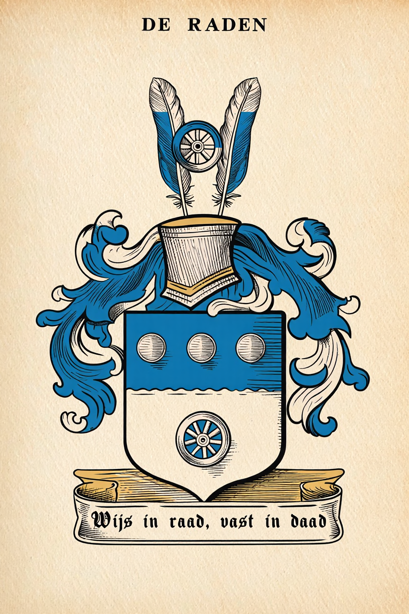 Familiewapen van de achternaam DE RADEN