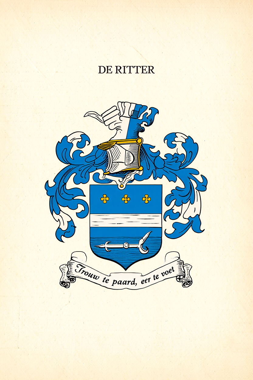 Familiewapen van de achternaam DE RITTER
