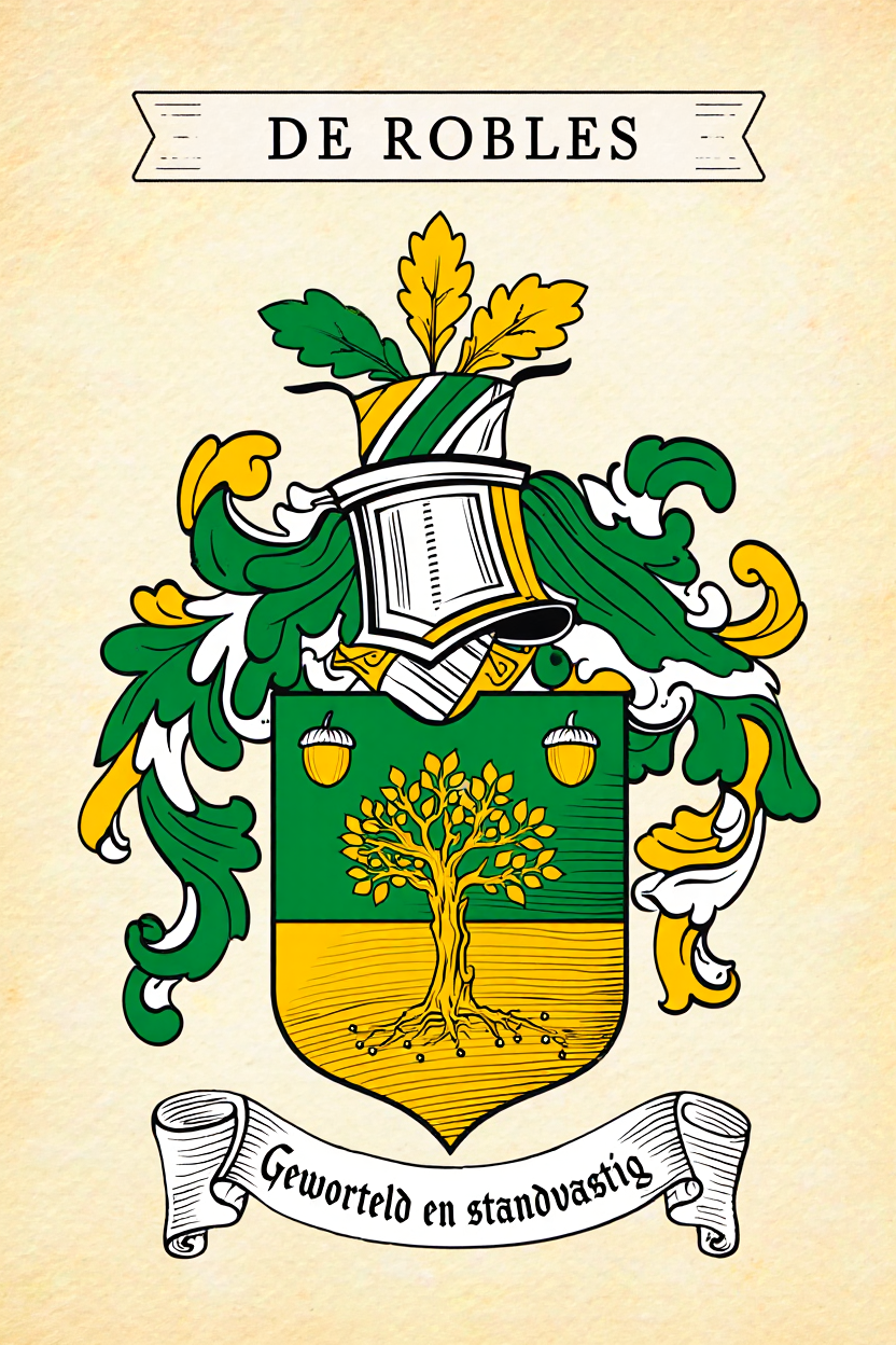 Familiewapen van de achternaam DE ROBLES