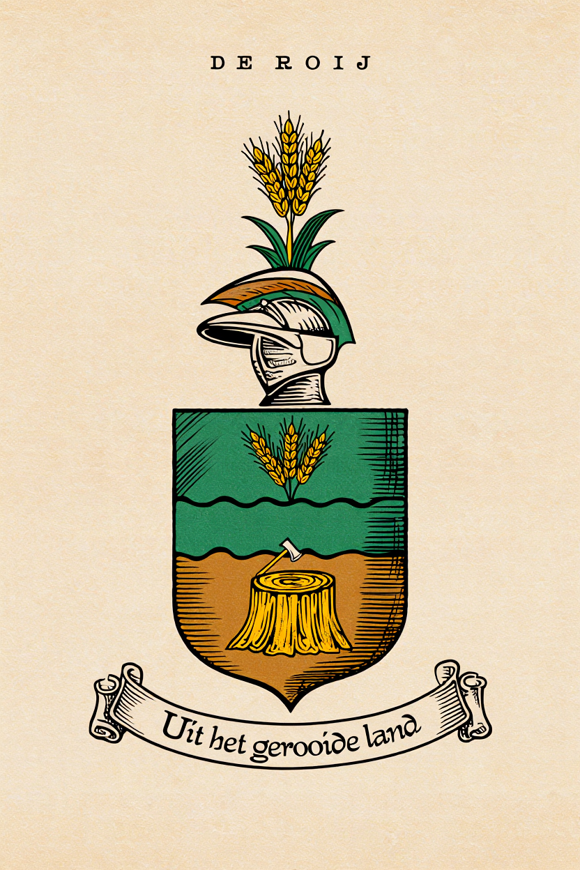 Familiewapen van de achternaam DE ROIJ (vergrendeld)
