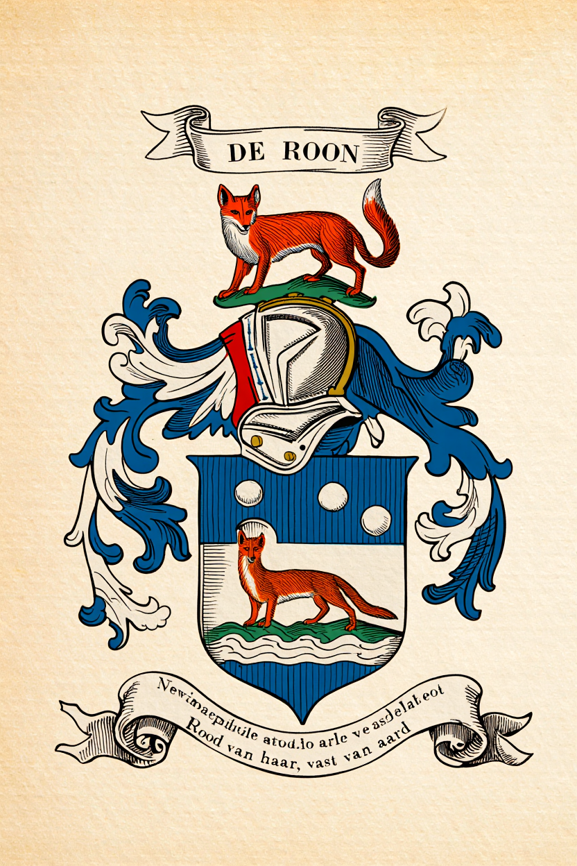 Familiewapen van de achternaam DE ROON