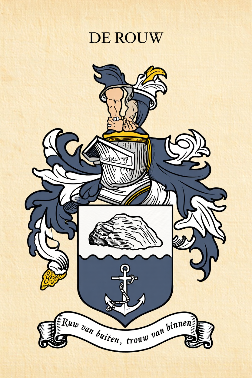Familiewapen van de achternaam DE ROUW