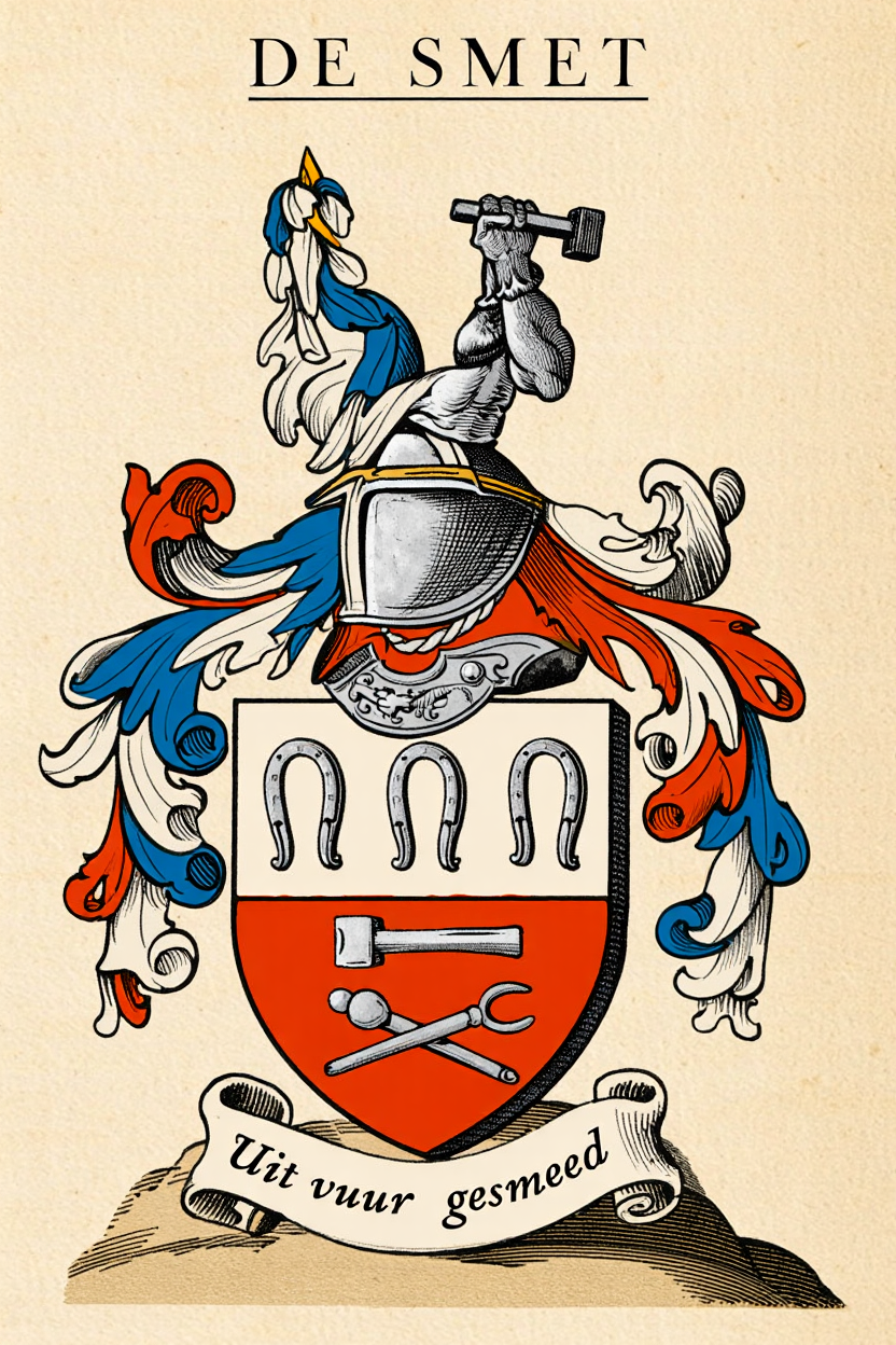 Familiewapen van de achternaam DE SMET