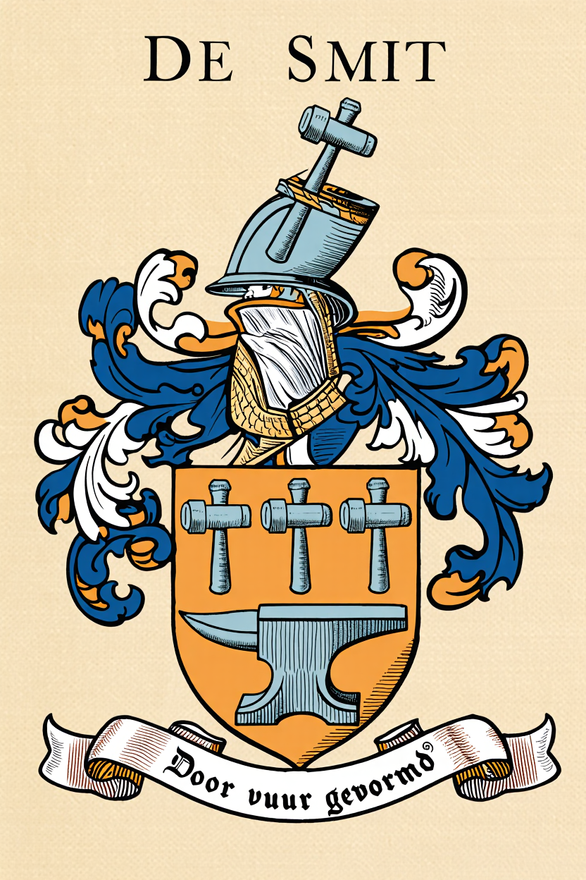 Familiewapen van de achternaam DE SMIT