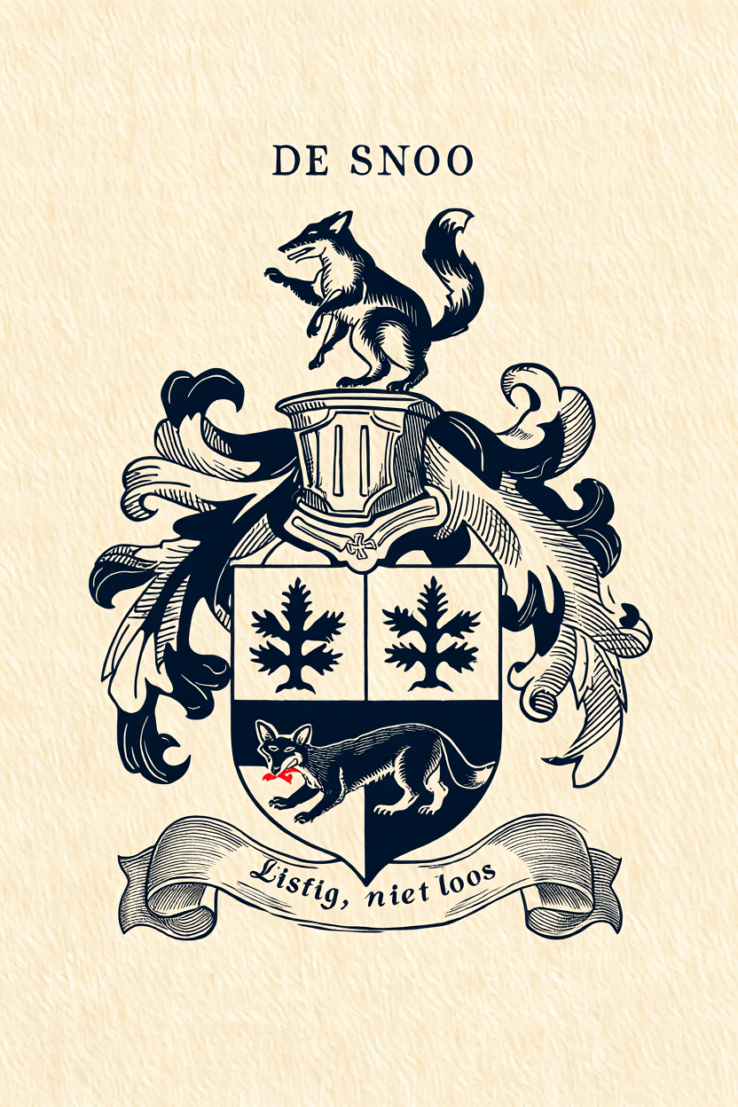 Familiewapen van de achternaam DE SNOO