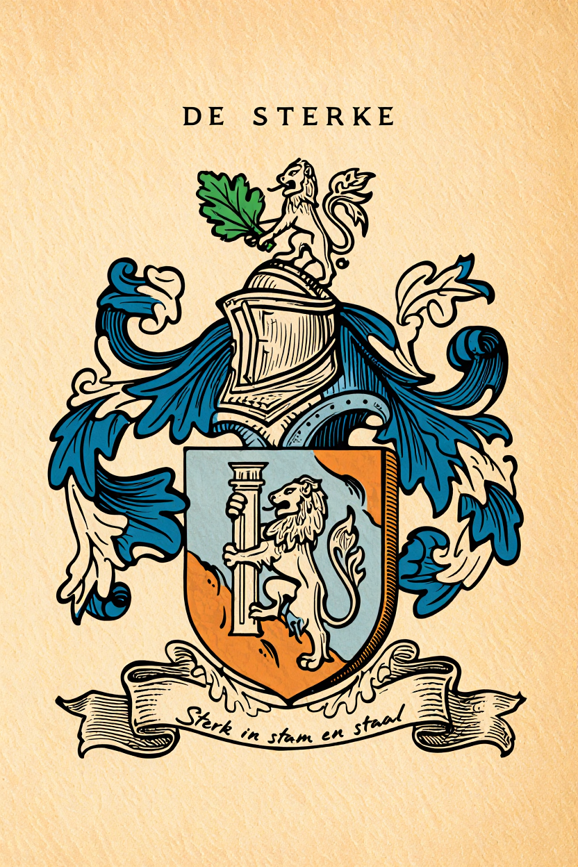 Familiewapen van de achternaam DE STERKE