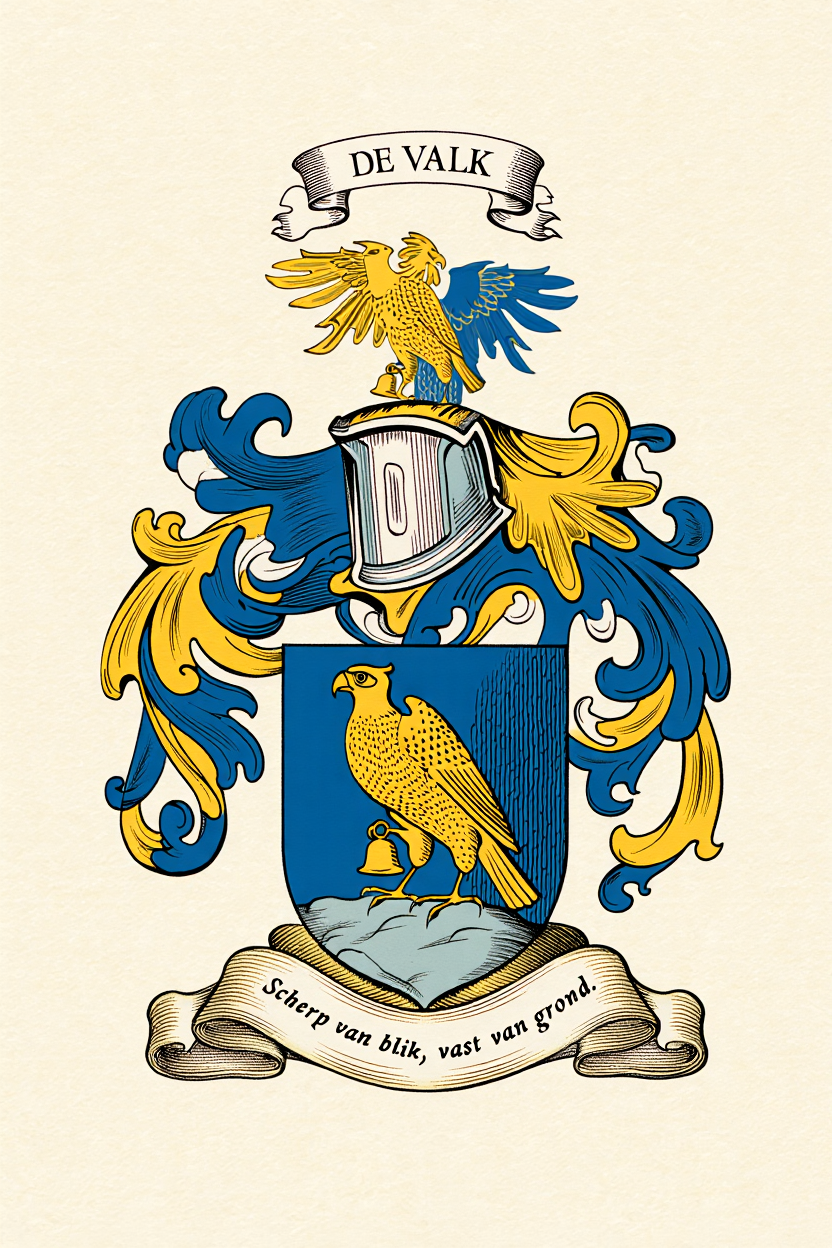 Familiewapen van de achternaam DE VALK