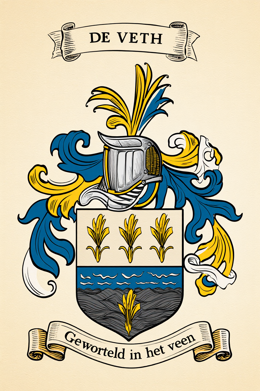 Familiewapen van de achternaam DE VETH