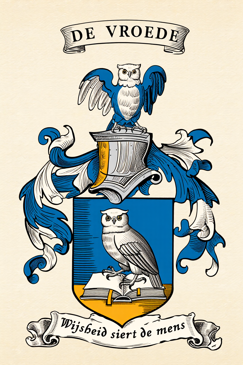 Familiewapen van de achternaam DE VROEDE