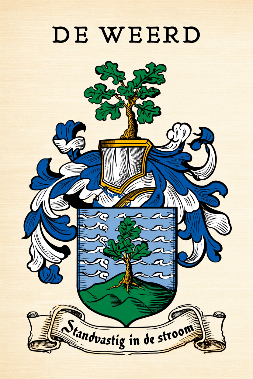 Familiewapen van de achternaam DE WEERD