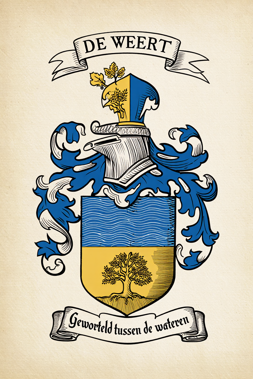 Familiewapen van de achternaam DE WEERT