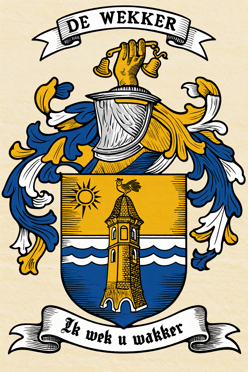 Familiewapen van de achternaam DE WEKKER