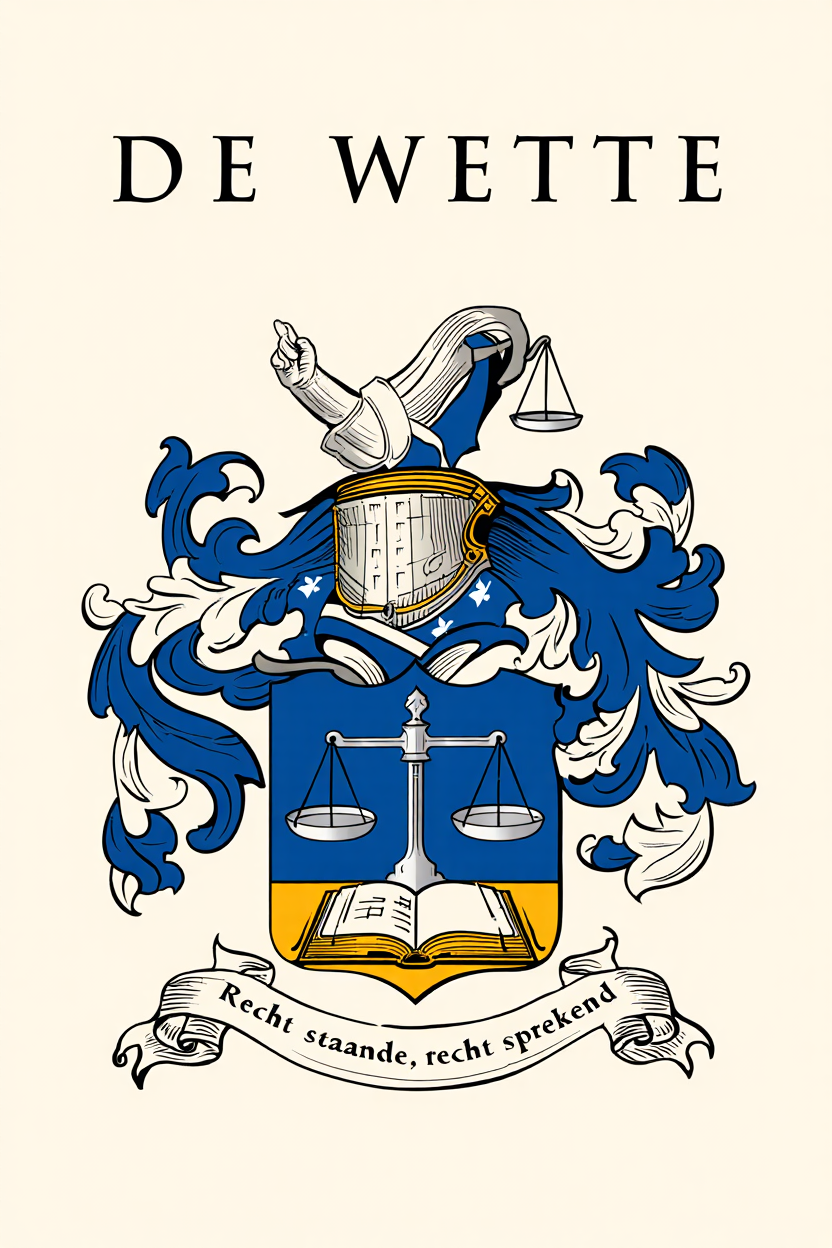 Familiewapen van de achternaam DE WETTE