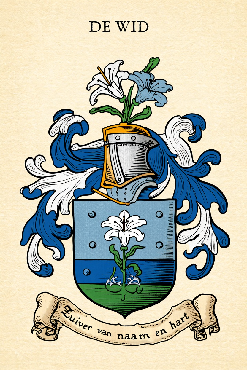 Familiewapen van de achternaam DE WID
