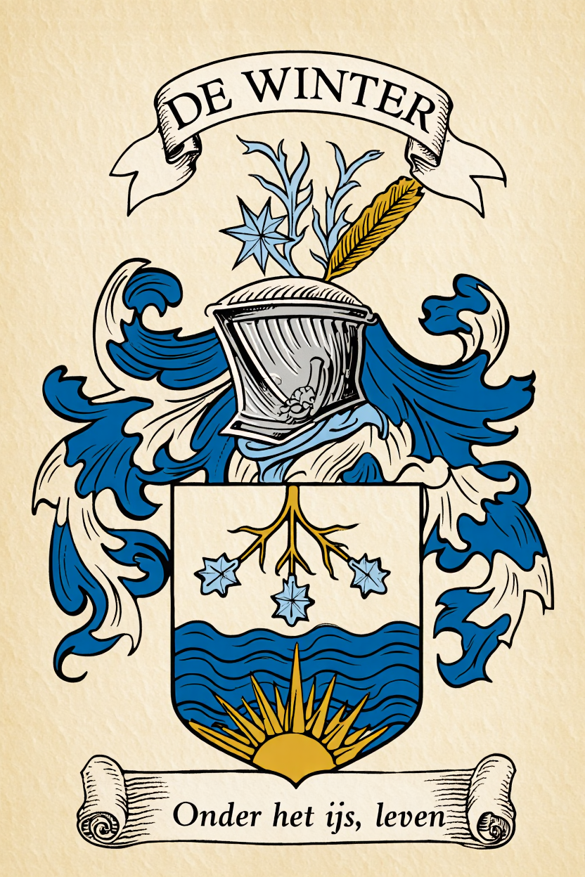 Familiewapen van de achternaam DE WINTER