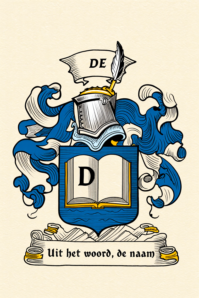Familiewapen van de achternaam DE (vergrendeld)