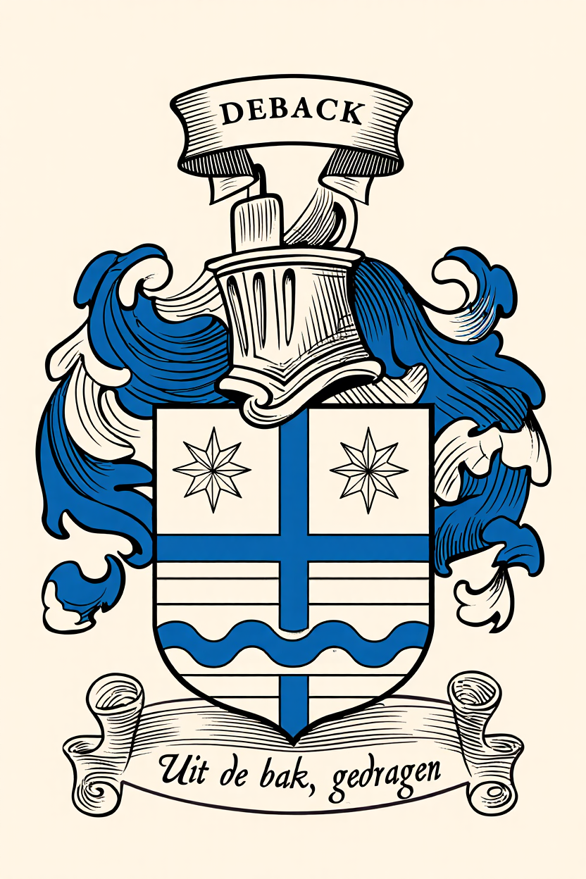 Familiewapen van de achternaam DEBACK