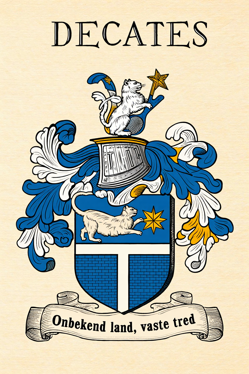 Familiewapen van de achternaam DECATES