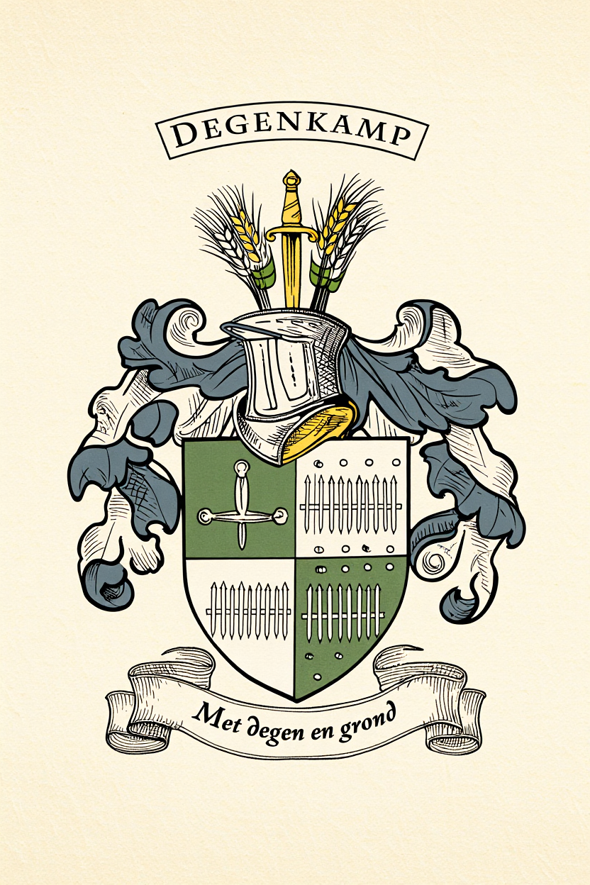 Familiewapen van de achternaam DEGENKAMP