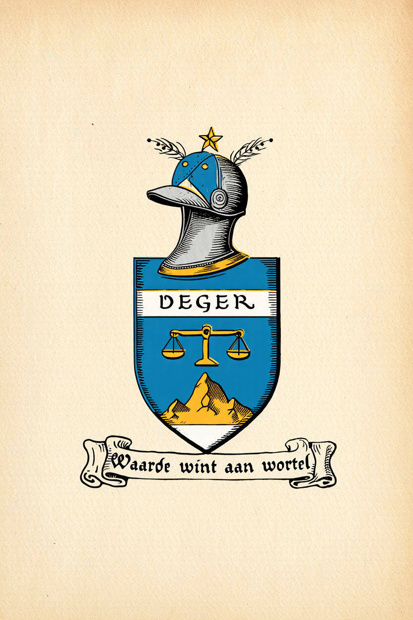 Familiewapen van de achternaam DEGER (vergrendeld)