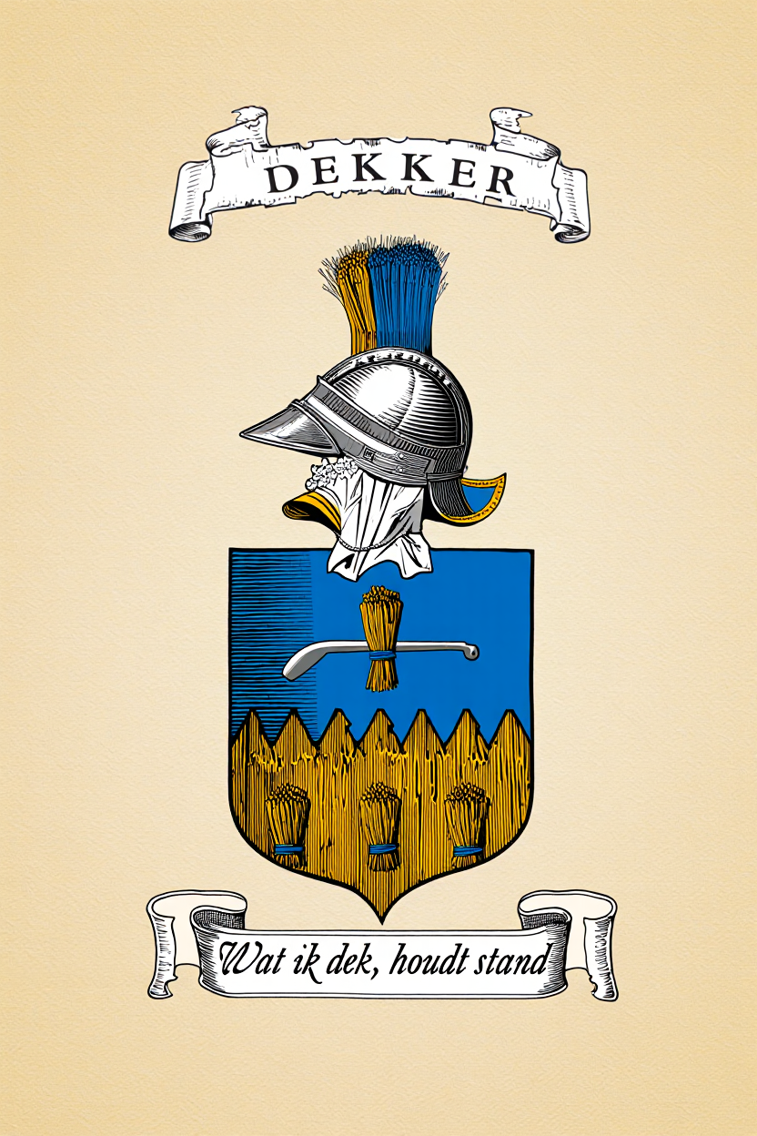 Familiewapen van de achternaam DEKKER