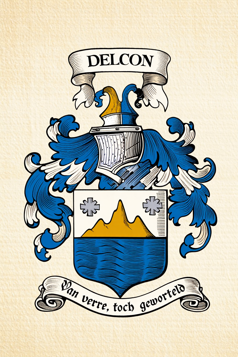 Familiewapen van de achternaam DELCON