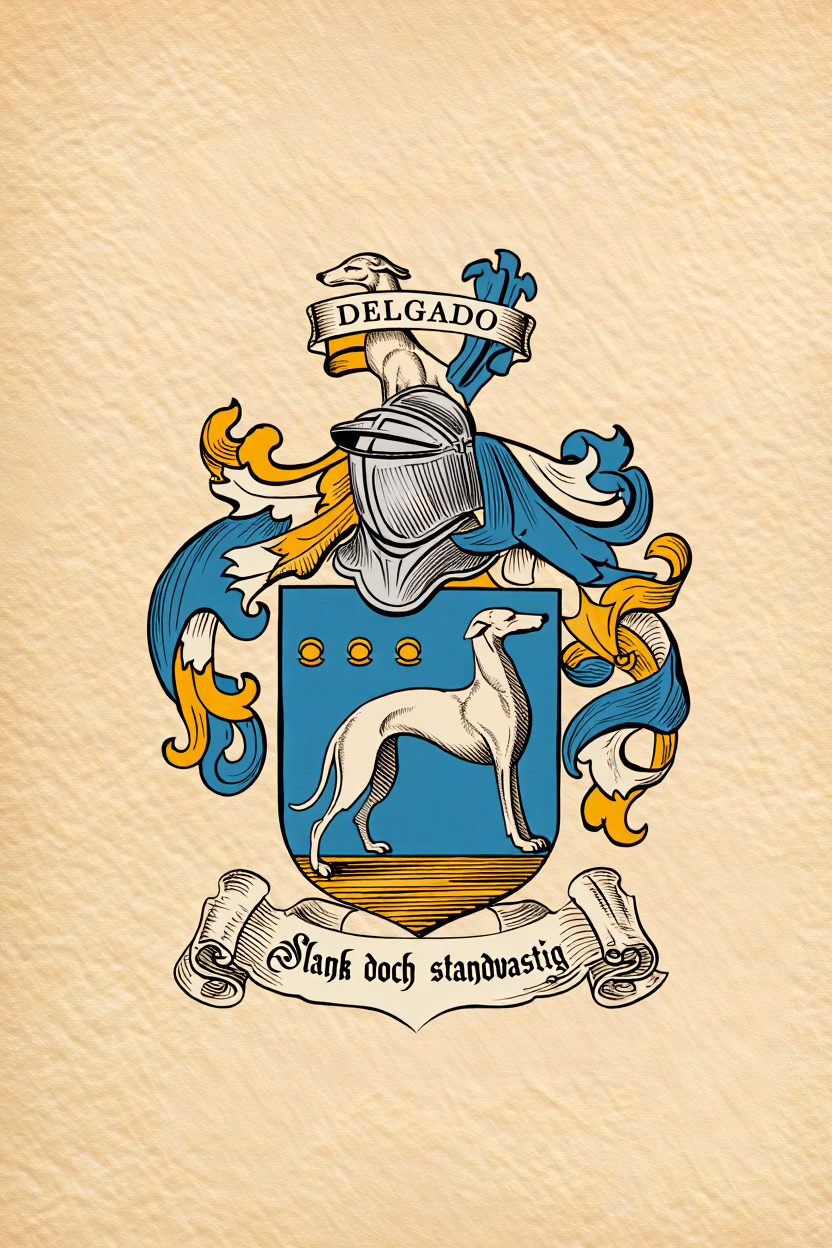 Familiewapen van de achternaam DELGADO