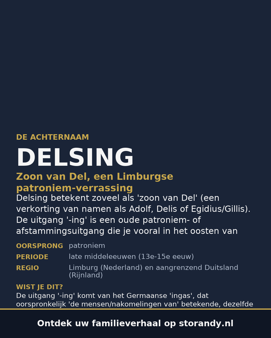 Familiewapen van de achternaam DELSING (vergrendeld)
