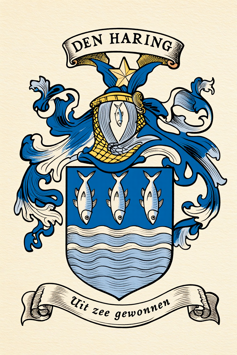 Familiewapen van de achternaam DEN HARING