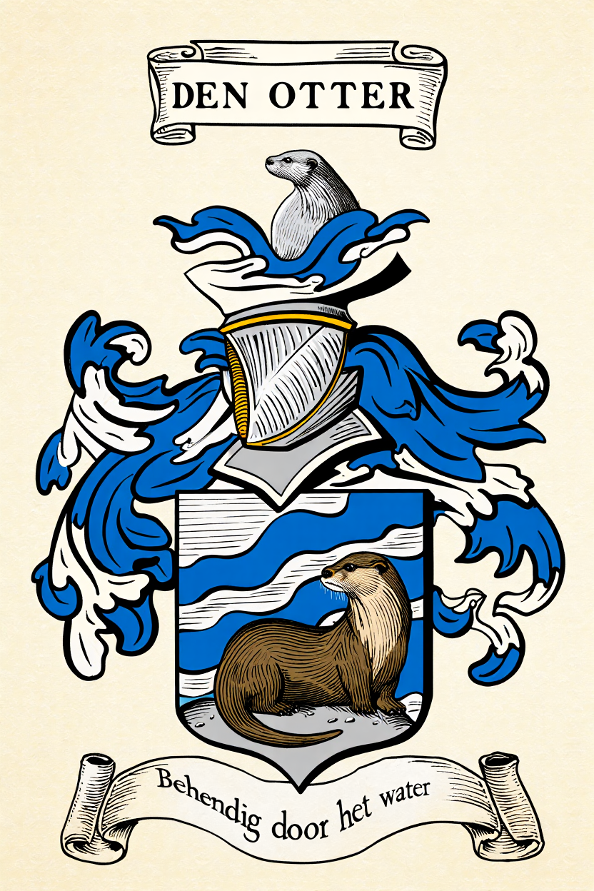 Familiewapen van de achternaam DEN OTTER
